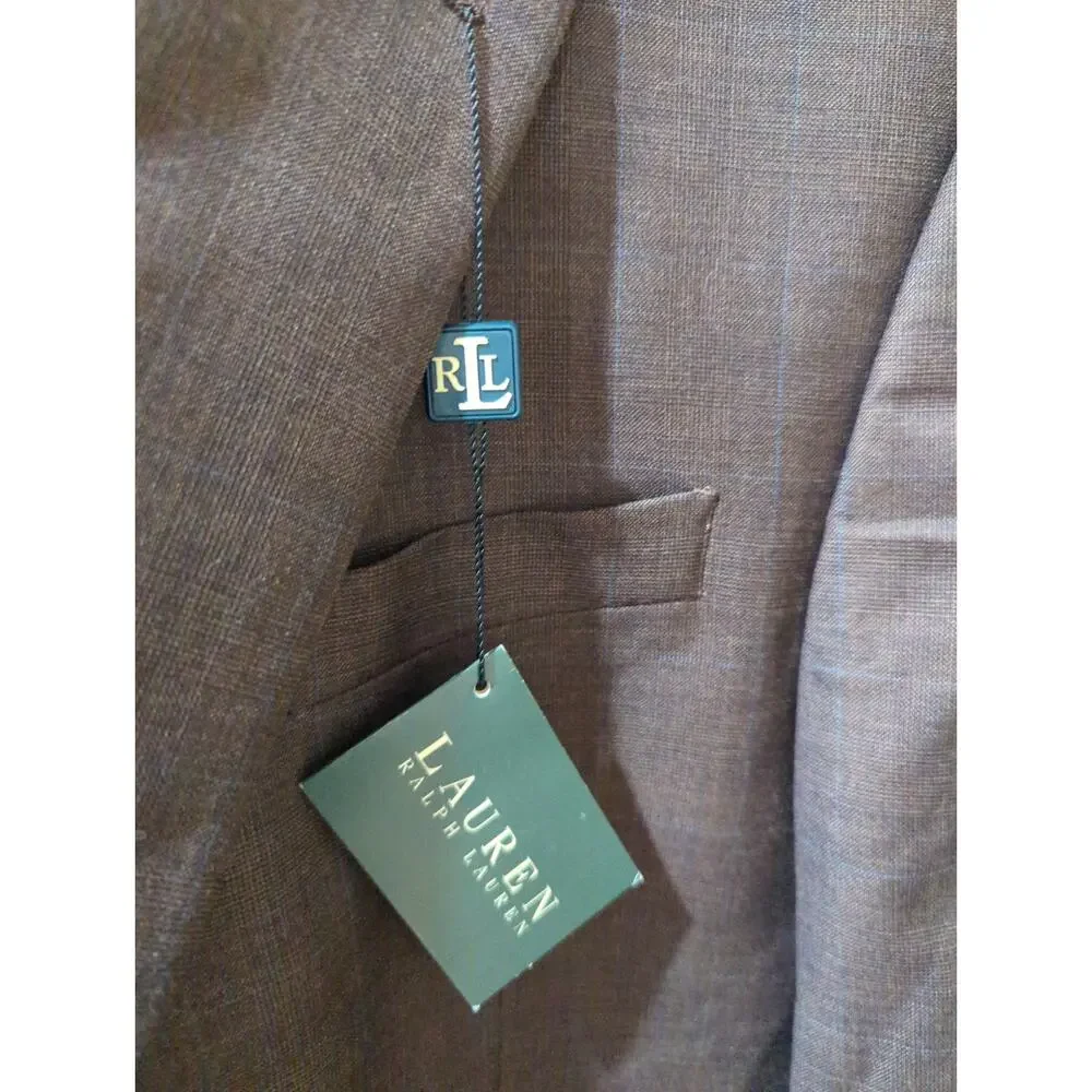 Lauren Ralph Lauren Brown Wool Men's Blazer Jacket NWT